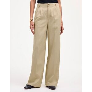Madewell The Petite Harlow Wide-Leg Pant in Drapey Twill